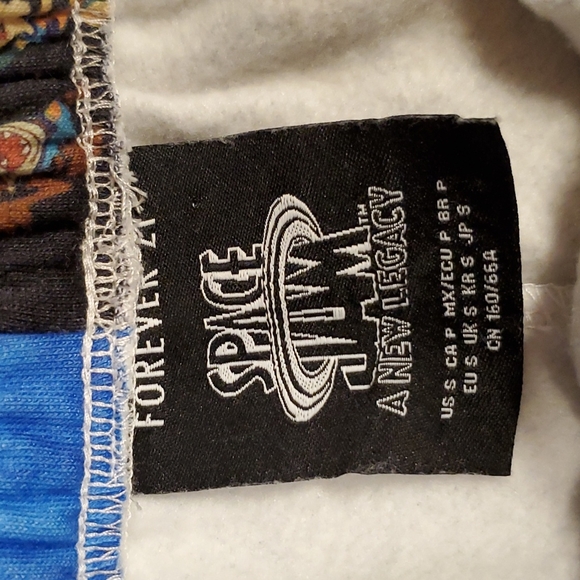 Space Jam Looney Tunes Mens cut unisex drawstring shorts Small surf beach EUC - Picture 5 of 9